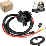 golf cart charger receptacle with socket trim